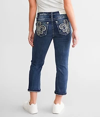 Curvy Mid-Rise Stretch Capri Jean