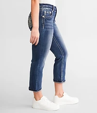 Curvy Mid-Rise Stretch Capri Jean