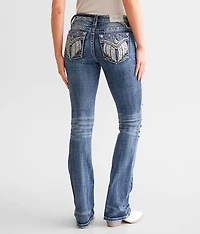 Mid-Rise Tailored Boot Stretch Jean