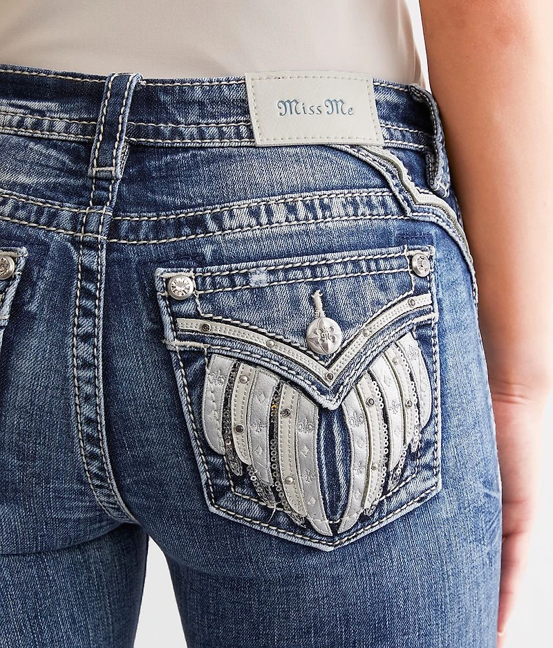 Mid-Rise Tailored Boot Stretch Jean