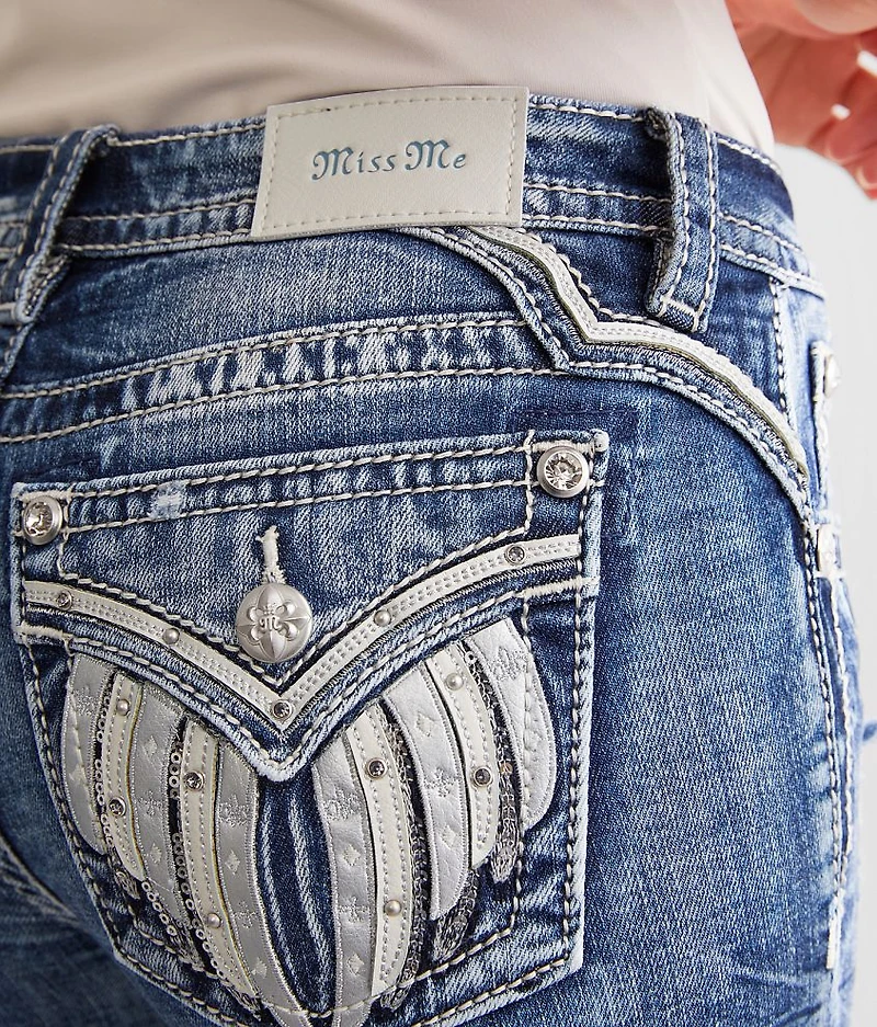 Mid-Rise Tailored Boot Stretch Jean