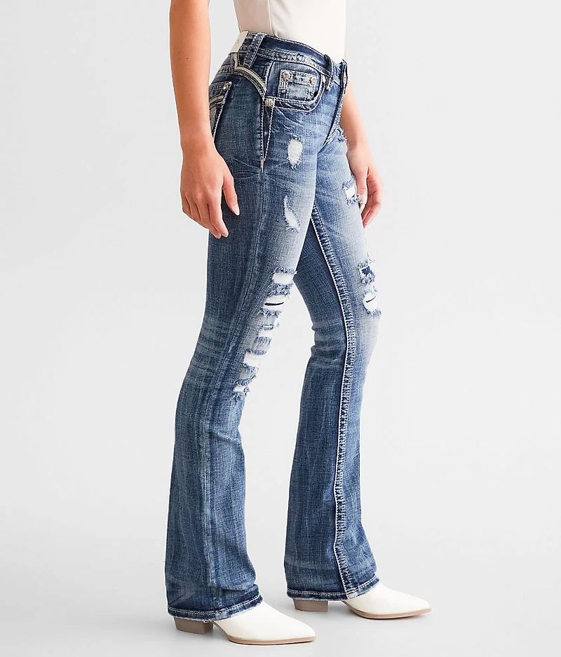 Mid-Rise Tailored Boot Stretch Jean