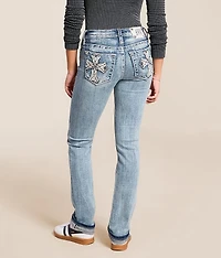 Mid-Rise Straight Stretch Cuffed Jean