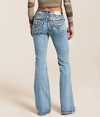 Mid-Rise Flare Stretch Jean