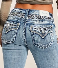 Mid-Rise Flare Stretch Jean