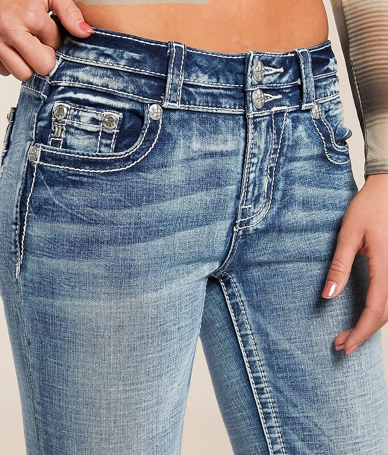Mid-Rise Flare Stretch Jean