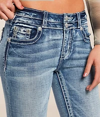Mid-Rise Flare Stretch Jean