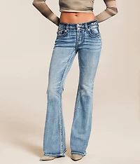 Mid-Rise Flare Stretch Jean