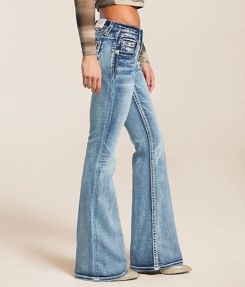 Mid-Rise Flare Stretch Jean