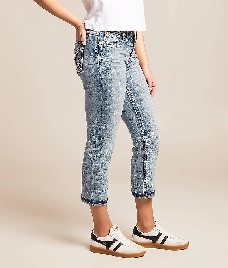 Mid-Rise Universal Stretch Cuffed Capri Jean