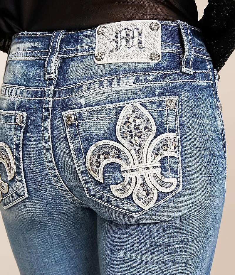 Mid-Rise Flare Stretch Jean