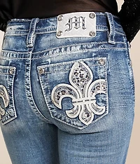 Mid-Rise Flare Stretch Jean