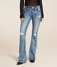 Mid-Rise Flare Stretch Jean