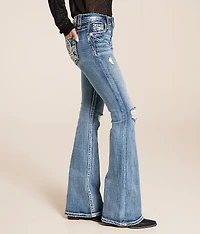 Mid-Rise Flare Stretch Jean