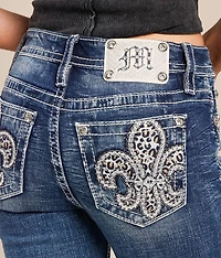 Mid-Rise Cuffed Stretch Capri Jean