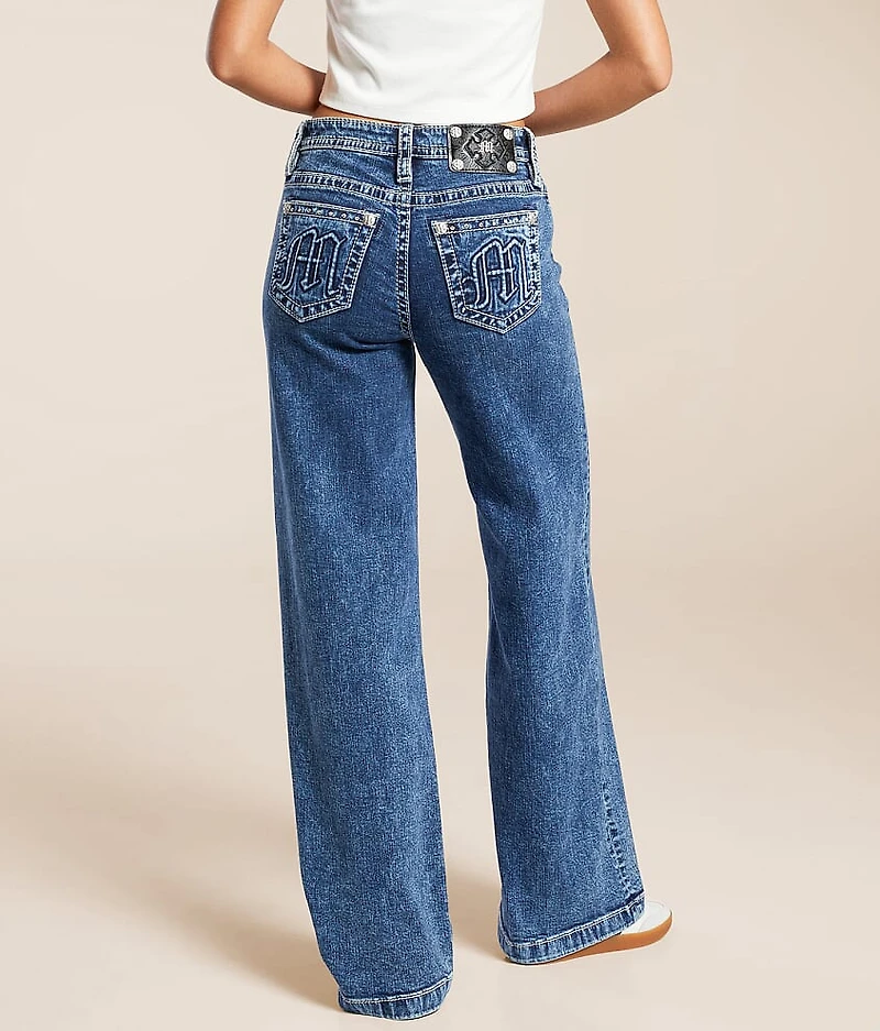 High Rise Wide Leg Stretch Jean