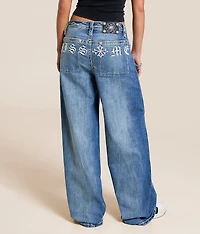 High Rise Baggy Wide Leg Stretch Jean