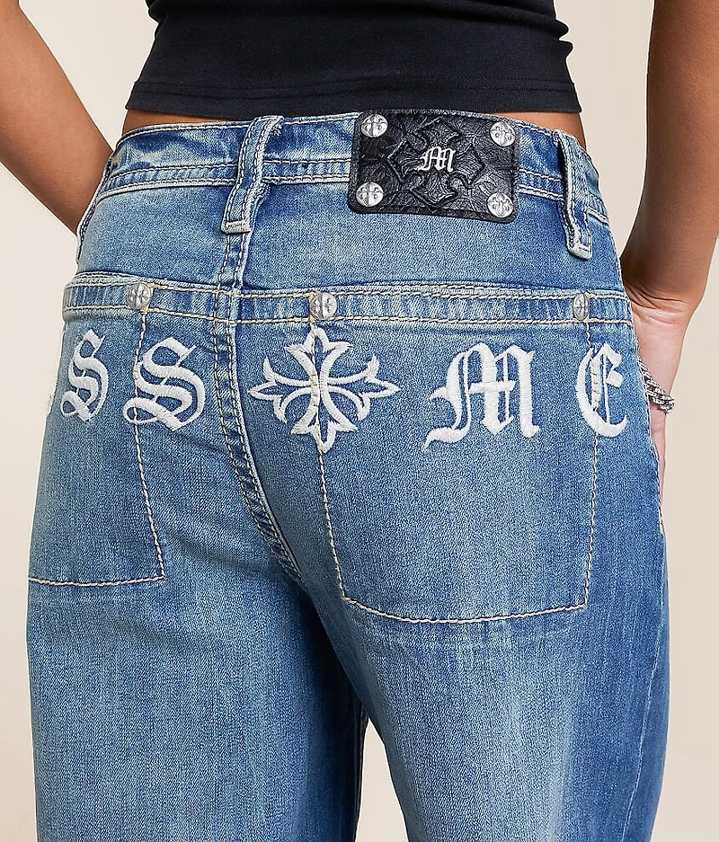 High Rise Baggy Wide Leg Stretch Jean