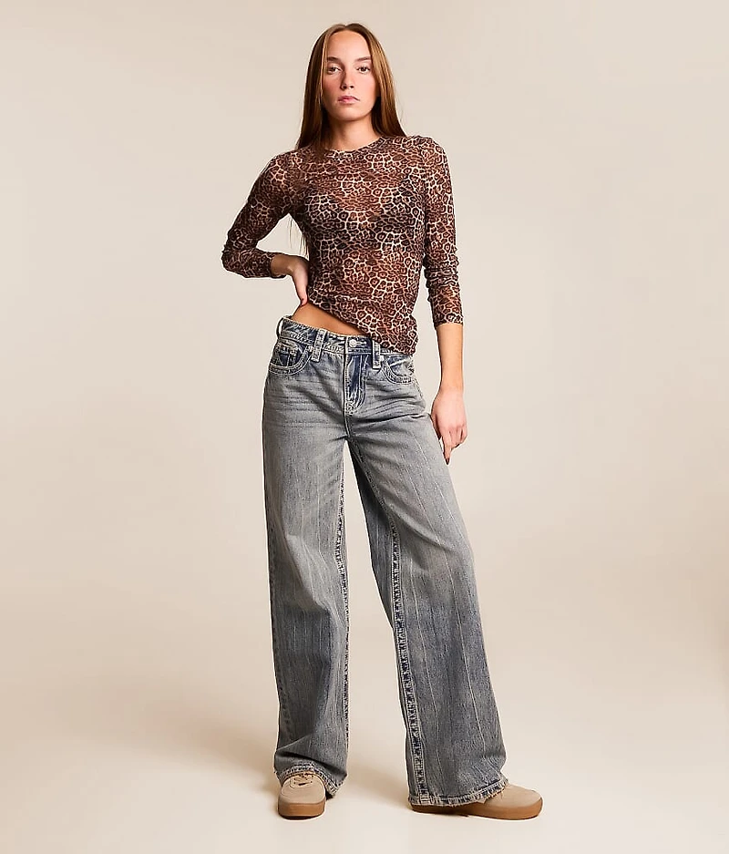 High Rise Wide Leg Jean