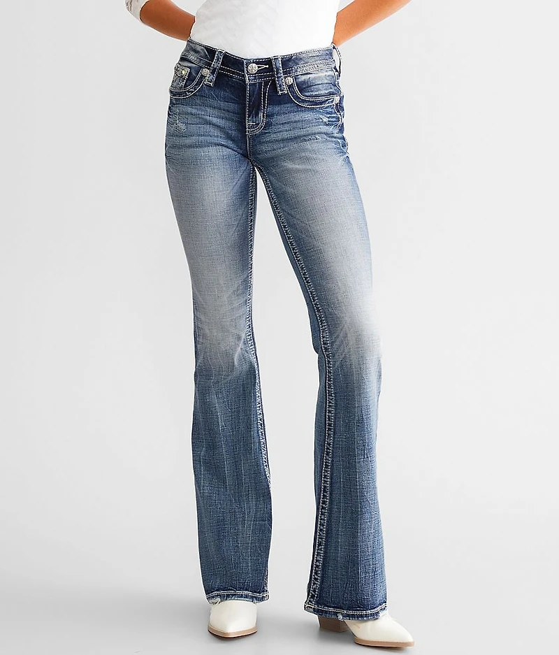 Low Rise Flare Stretch Jean