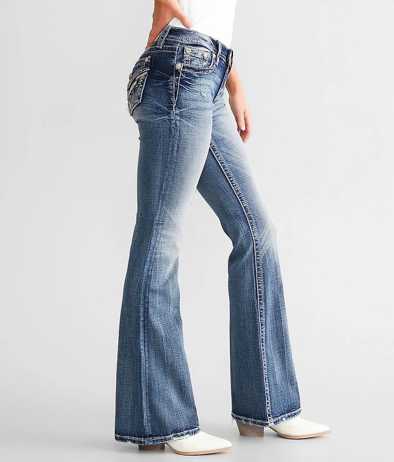 Low Rise Flare Stretch Jean