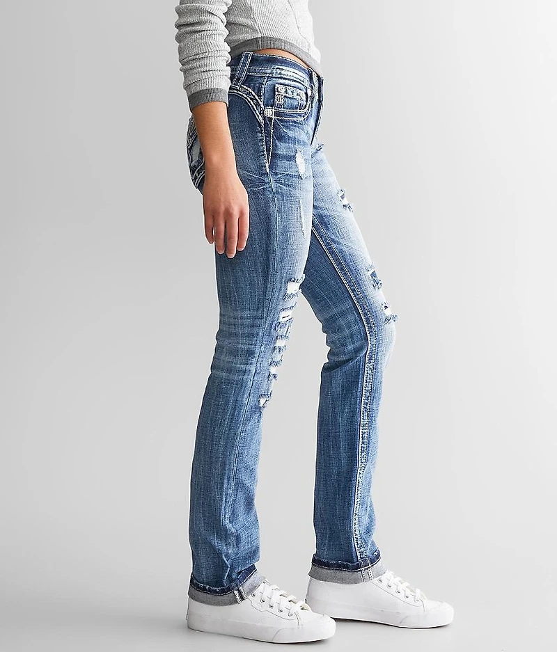 Low Rise Straight Stretch Jean