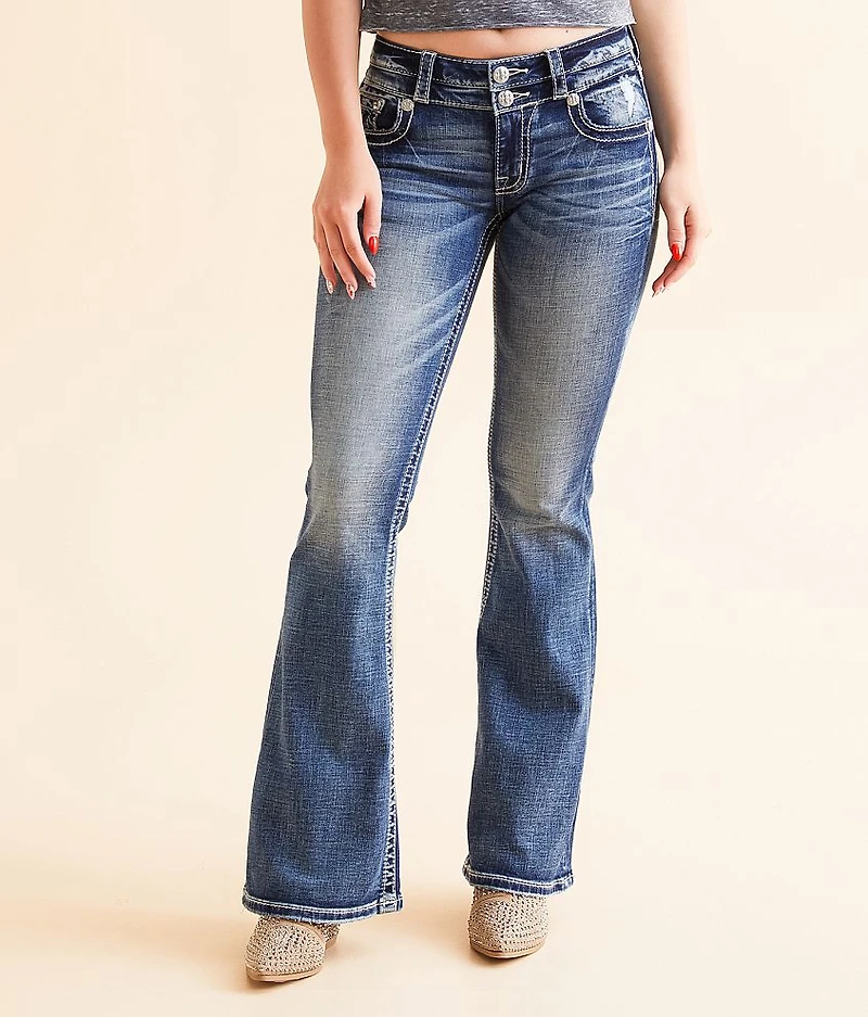 Low Rise Flare Stretch Jean