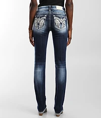 Low Rise Straight Stretch Cuffed Jean