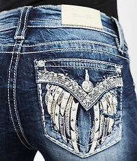 Low Rise Straight Stretch Cuffed Jean