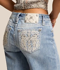 Low Rise Wide Leg Stretch Jean