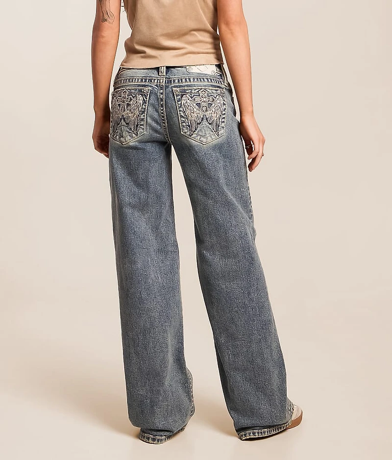 Low Rise Wide Leg Stretch Jean