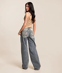 Low Rise Wide Leg Stretch Jean
