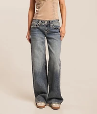 Low Rise Wide Leg Stretch Jean