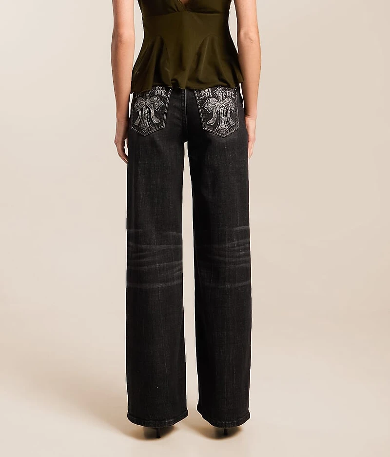 Low Rise Wide Leg Stretch Jean