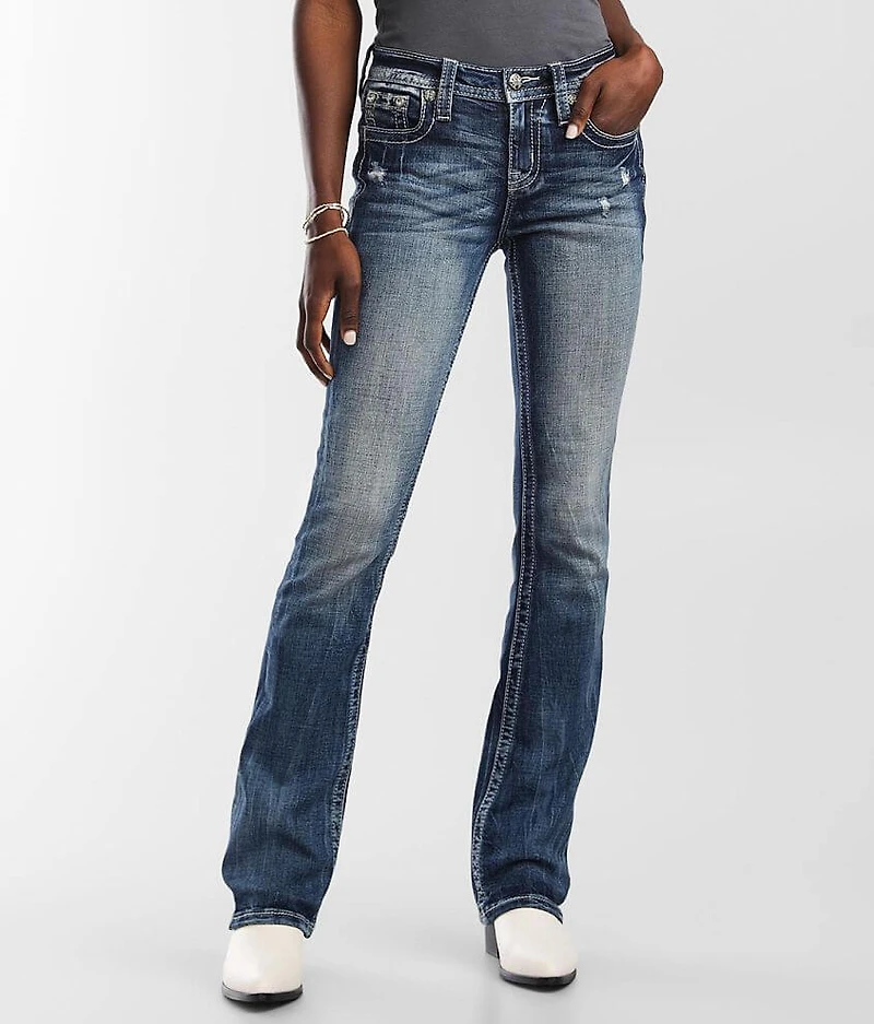 Mid-Rise Boot Stretch Jean