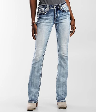 Mid-Rise Boot Stretch Jean