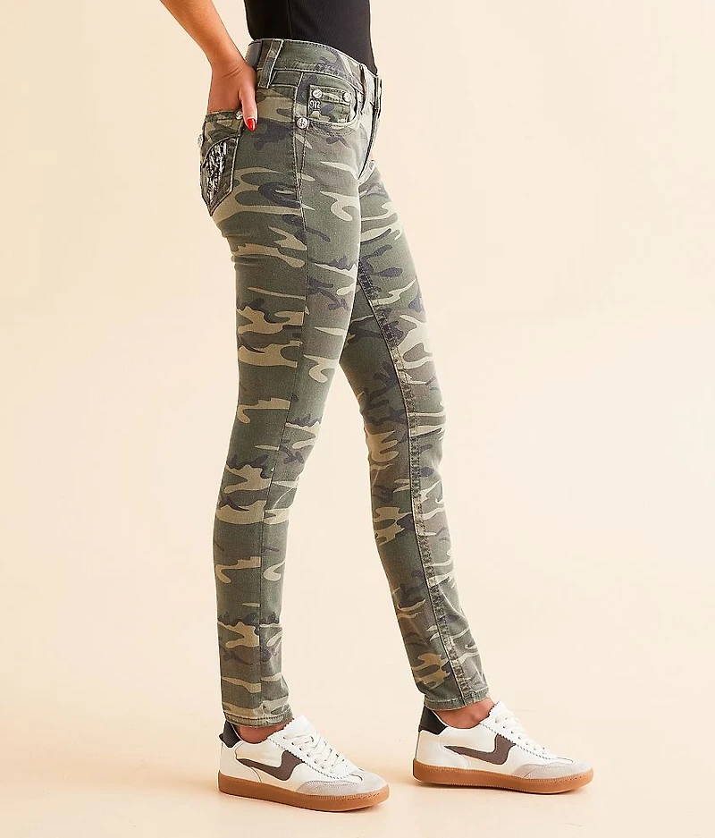Mid-Rise Skinny Camo Stretch Jean