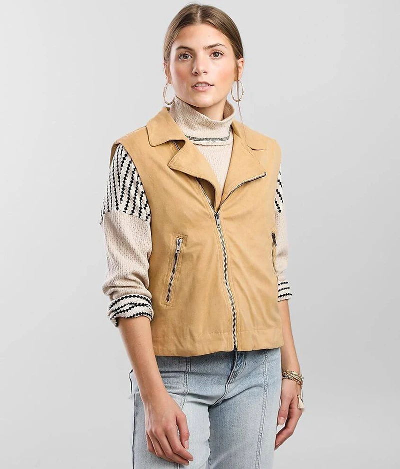 Asymmetrical Fringe Vest