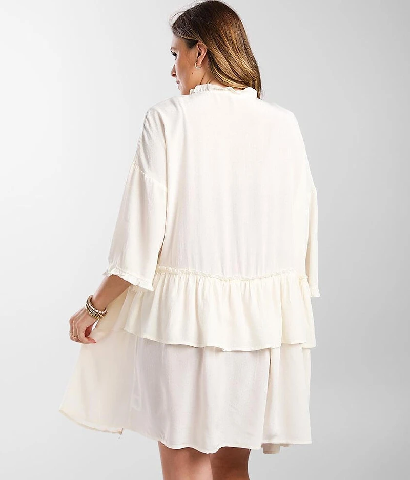 Ruffle Tiered Kimono