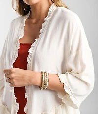 Ruffle Tiered Kimono