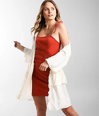 Ruffle Tiered Kimono