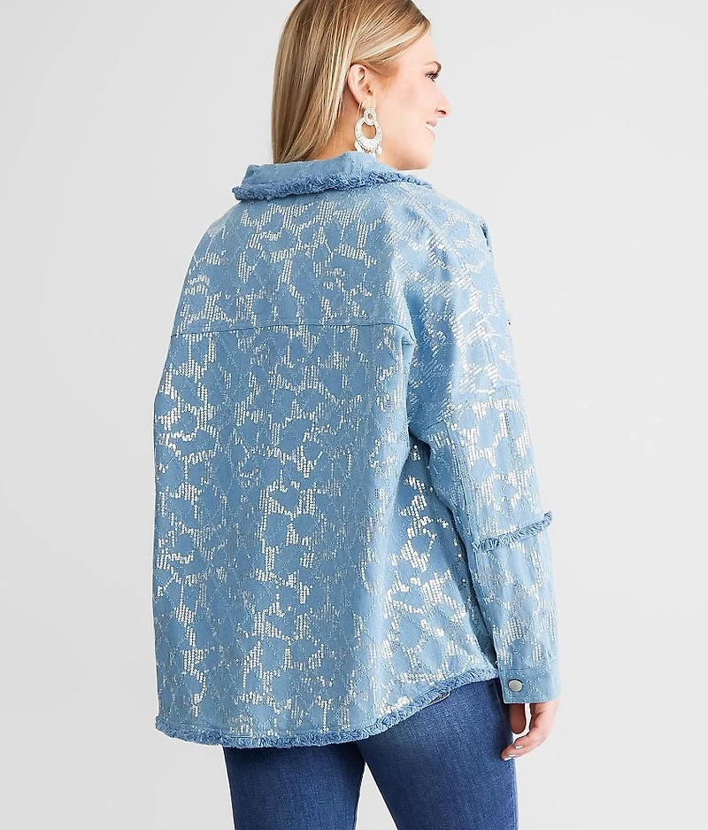 Sequin Denim Shacket