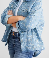 Sequin Denim Shacket