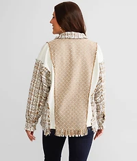 Pieced Tweed Shacket