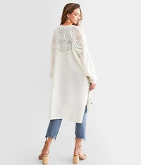 Pieced Chiffon Kimono