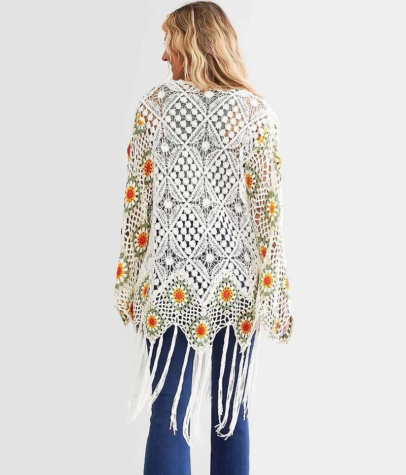 Crochet Fringe Cardigan