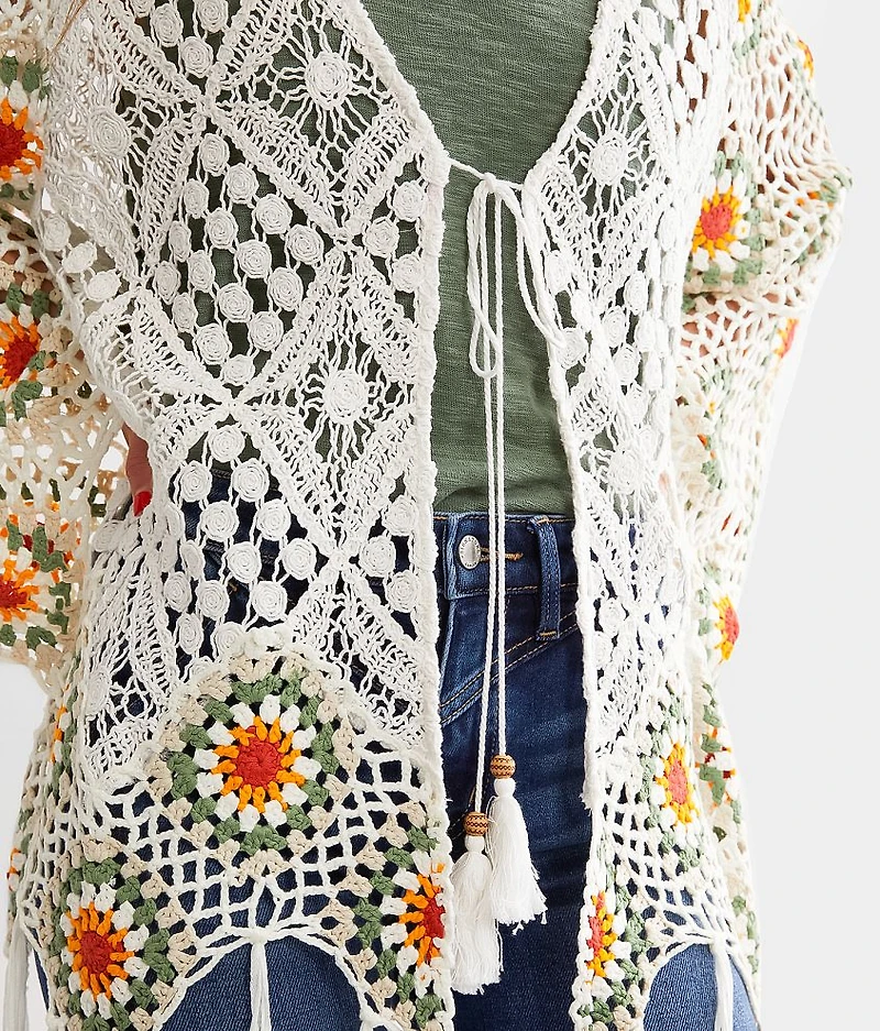 Crochet Fringe Cardigan