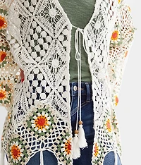 Crochet Fringe Cardigan