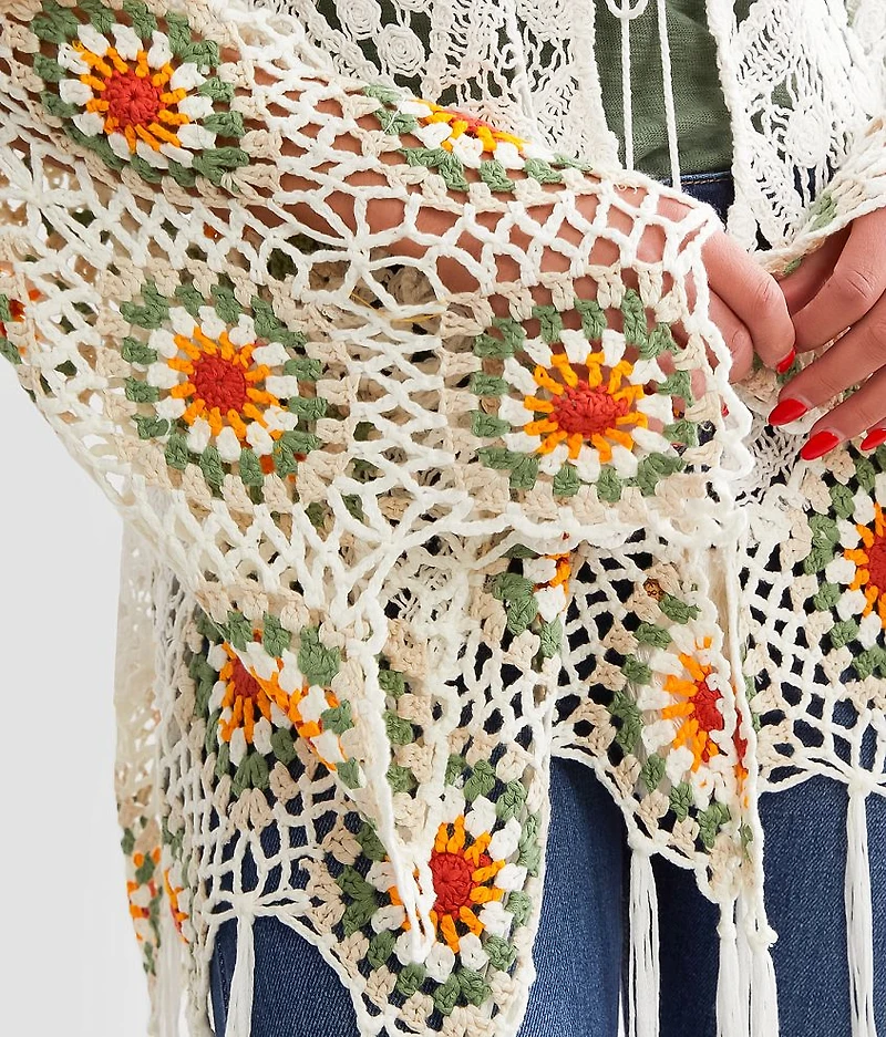 Crochet Fringe Cardigan