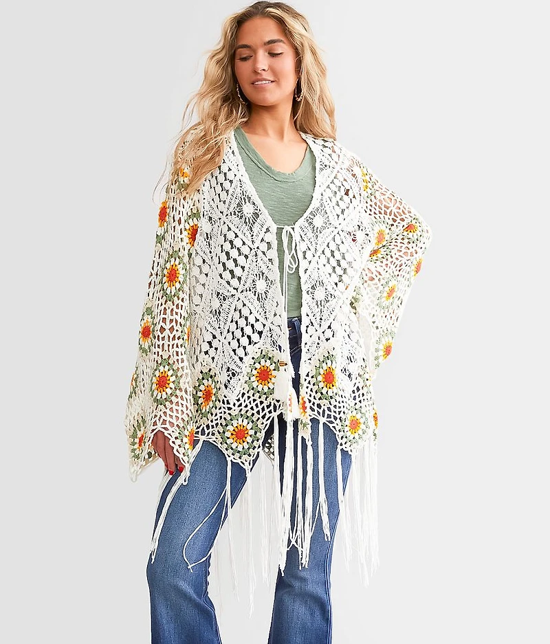 Crochet Fringe Cardigan
